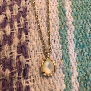 Pearl white Kendra Scott pendant necklace